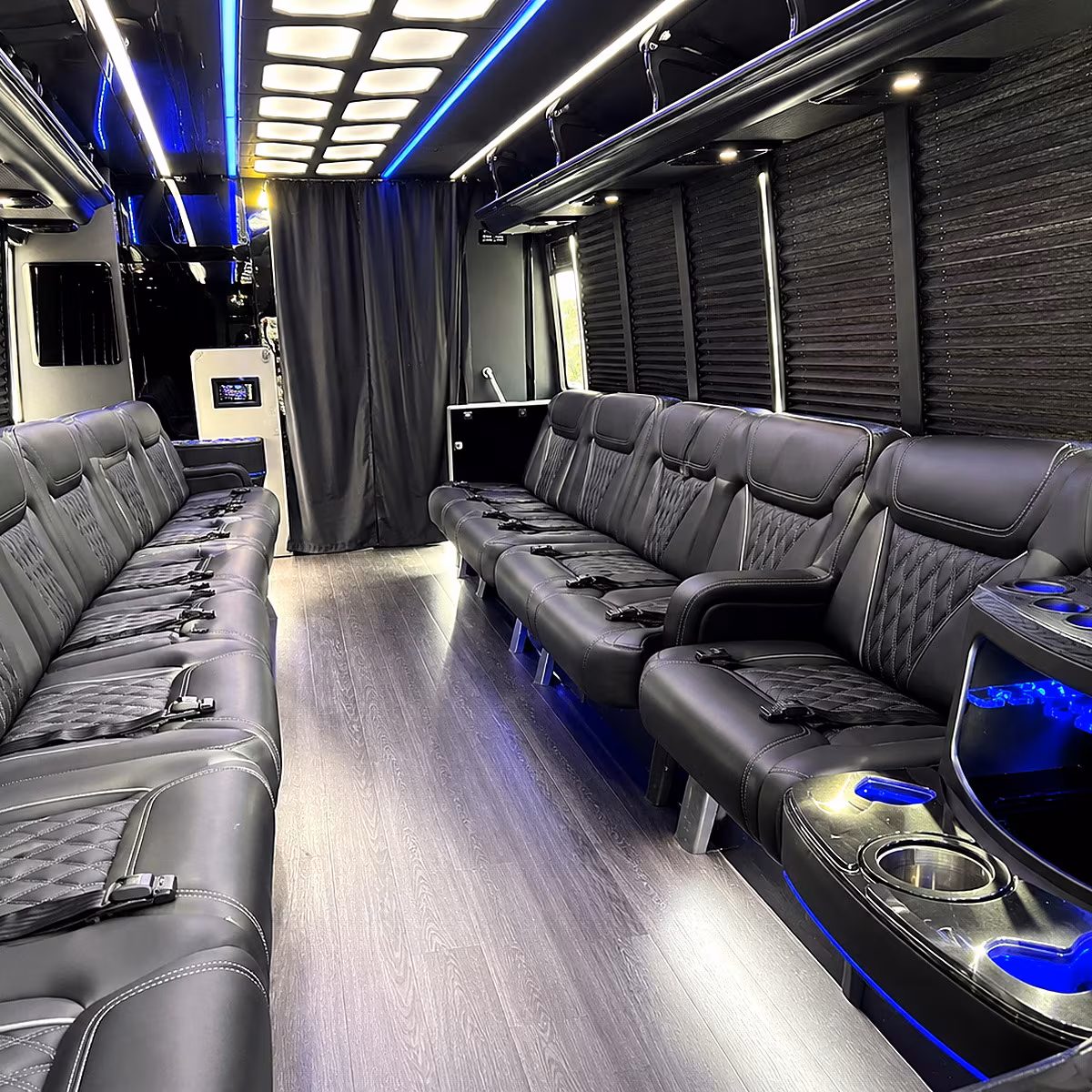 nashua party bus rental interior